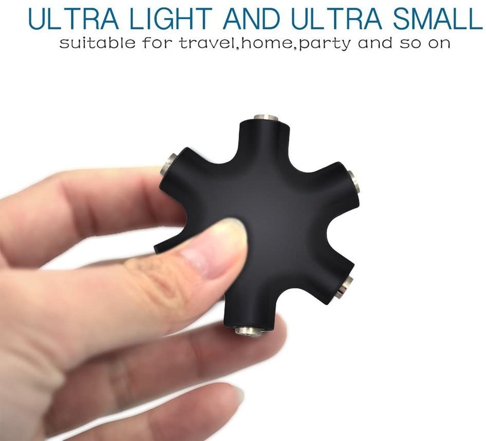 ULTRICS Headphone Splitter, 3.5mm Male to Female Multi Earphone Audio Splitter - Image 2