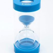 TickiT 92234 ClearView Magnifying Sensory Sand Timer, 5 Min, 72 mm Dia, Blue