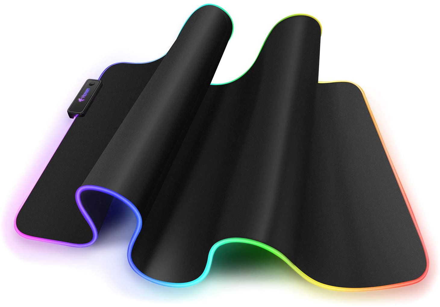 RGB Gaming Mouse Mat Pad Large Thick(800×300×4mm) Hcman XXXL Extended Led Mousepad with NonSlip