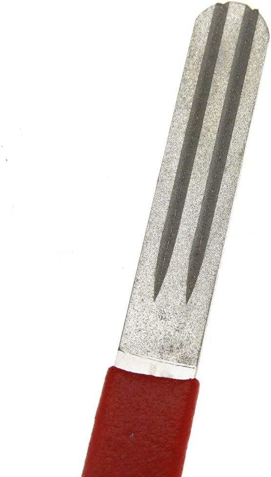 ENET Crap Shape Hook Diamond Sharpener Dual Sided with Lanyard Tackle Hone Stone HD - Image 2