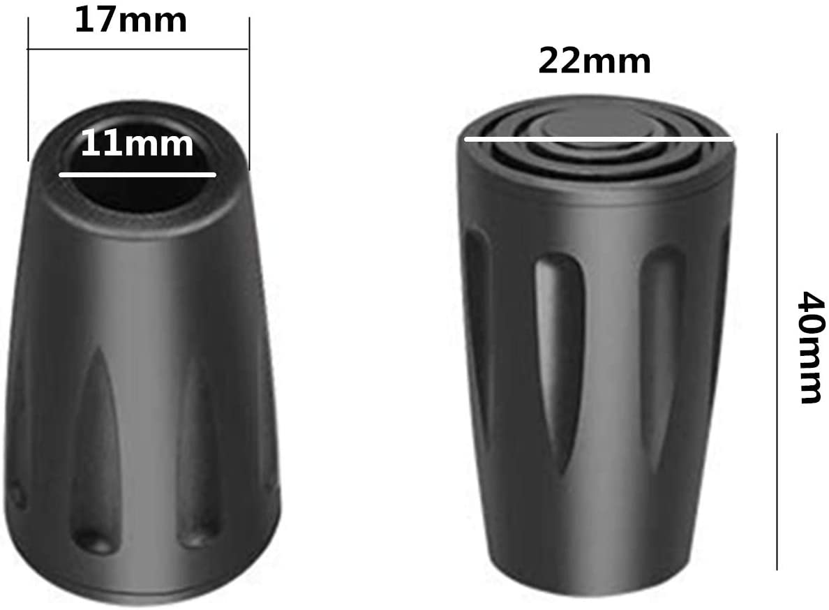 16 Pack Trekking Pole Tip Protectors Walking Pole Rubber Tips Hiking