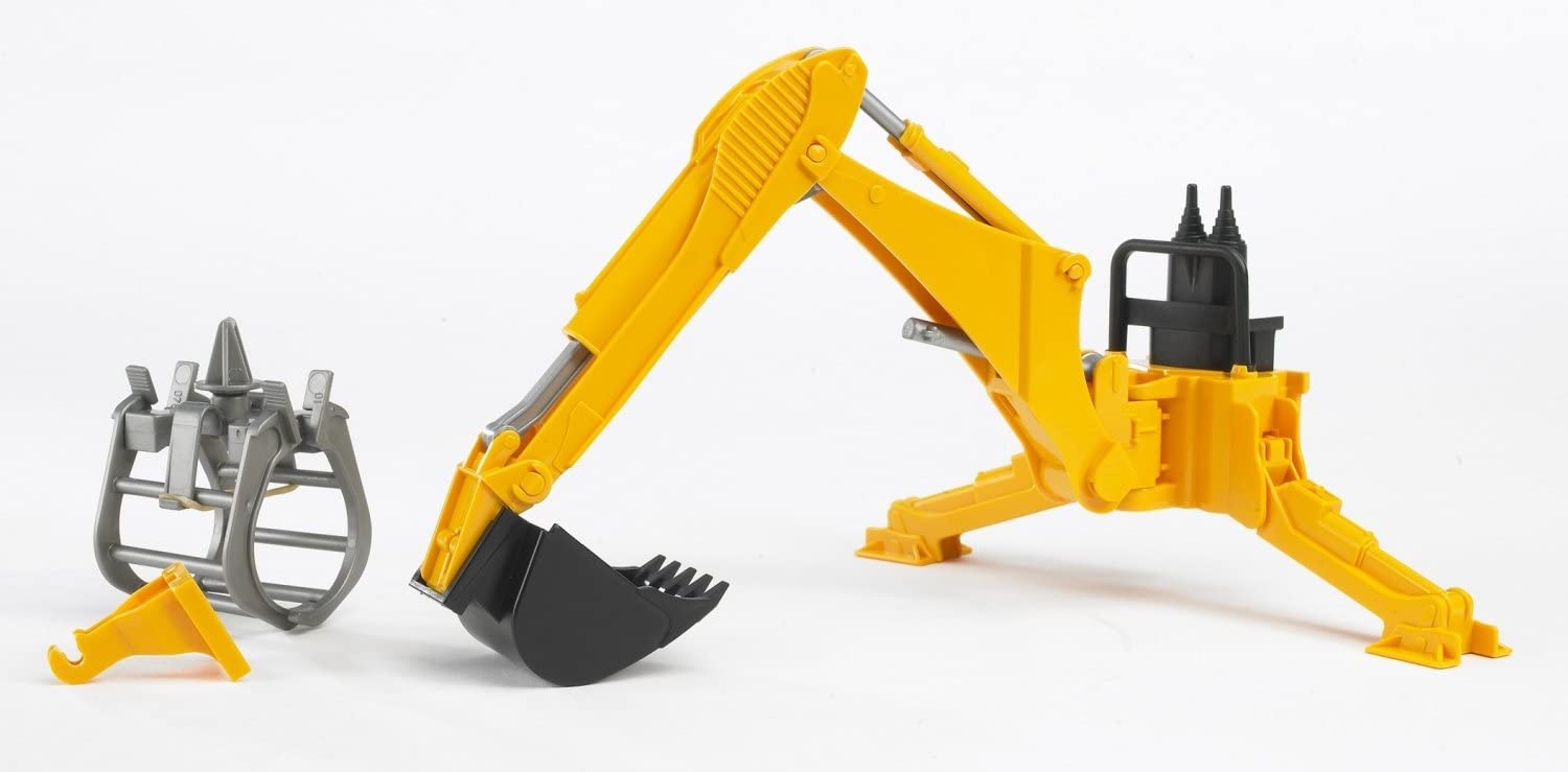 Bruder Rear Hydraulic Arm with Grab, White, Small - Image 2