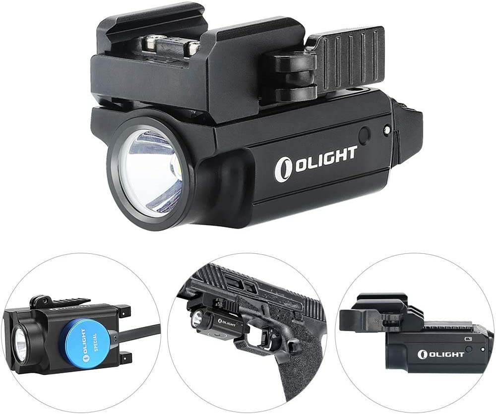 Olight PL-Mini 2 Valkyrie Rechargeable Handgun Weaponlight 600 Lumens ...