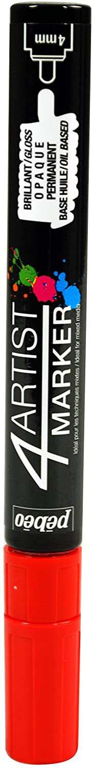 Pebeo 4Artist Red Marker - 4mm, Round