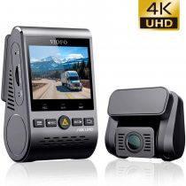 VIOFO 4K Dual Dash Cam A129 Pro Duo 3840 * 2160P Ultra HD 4K Dash Camera Sony 8MP Sensor GPS Wi-Fi, Buffered Parking Mode, G-sensor, Motion Detection, WDR, Loop Recording