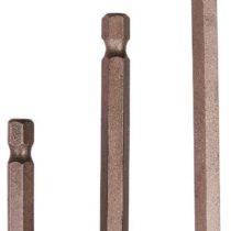 Amtech L2210 Magnetic Bit Holders, 3 Piece Set, 150mm, 100mm and 75mm Lengths, ¼ inch Hex Drive, Quick Release Drives