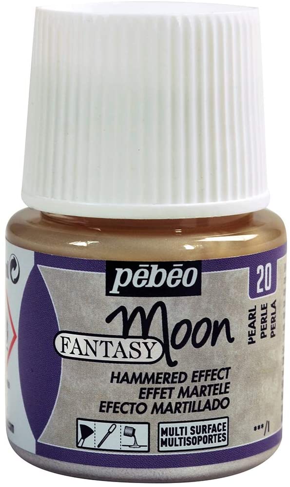 PEBEO 167020 45 ml fantasy Moon, Pearl, white, Pearl White, 45 ml (Pack of 1)