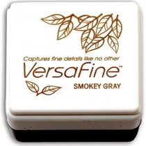 Versafine Small Ink Pads Tsukineko Instant Dry Pigment Ink, Smoky Grey
