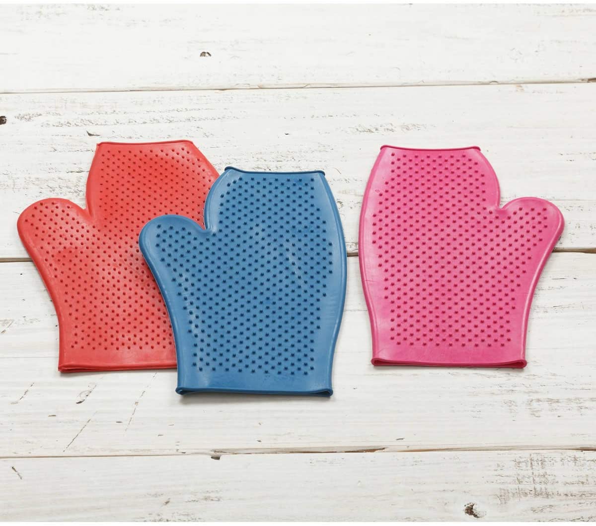 LINCOLN Unisex's mitt A Rubber Grooming Aid in The Form of A Mit for Ease of Use, Red, one size - Image 2