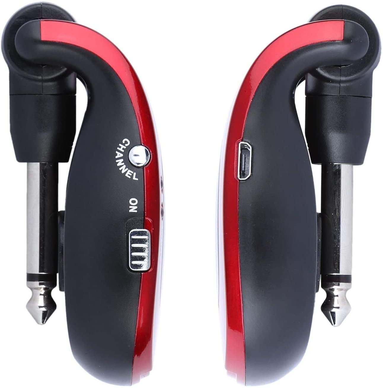 Xvive U2 Wireless Digital Transmitter/Receiver System for Guitar Bass and Other Instruments, Rechargeable, 2.4 GHz Rosso Metallizzato - Image 3