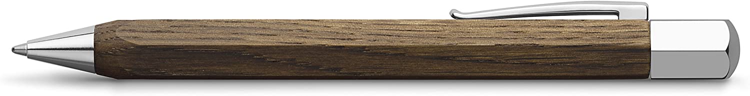 Faber-Castell Ondoro Wood Ballpoint Pen, Smoked oak