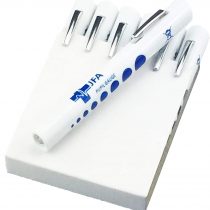 JFA Medical Disposable Pen Torch Light with Pupil Gauge, Pack of 6