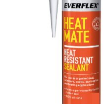 Everbuild Heat Mate High Performance Heat Resistant Silicone Sealant, Black, 295 ml