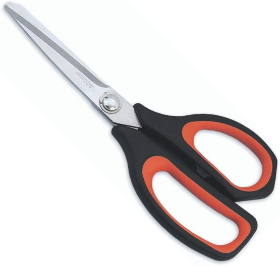 Arcos Series Prochef - Kitchen Scissors - Blade Stainless Steel 8" - Handle Polypropylene Black and Red color