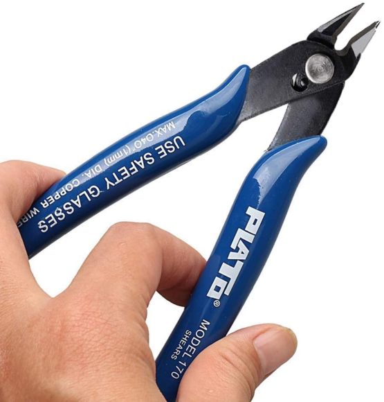 nuosen Wire Cutter, Craft Wire Precision Electrical Cable Cutter Cutting Plier Side Snips Flush Cutter Diagonal Pliers Cutting Pliers Tool for Coil Making, Home DIY Jewelry - Image 2