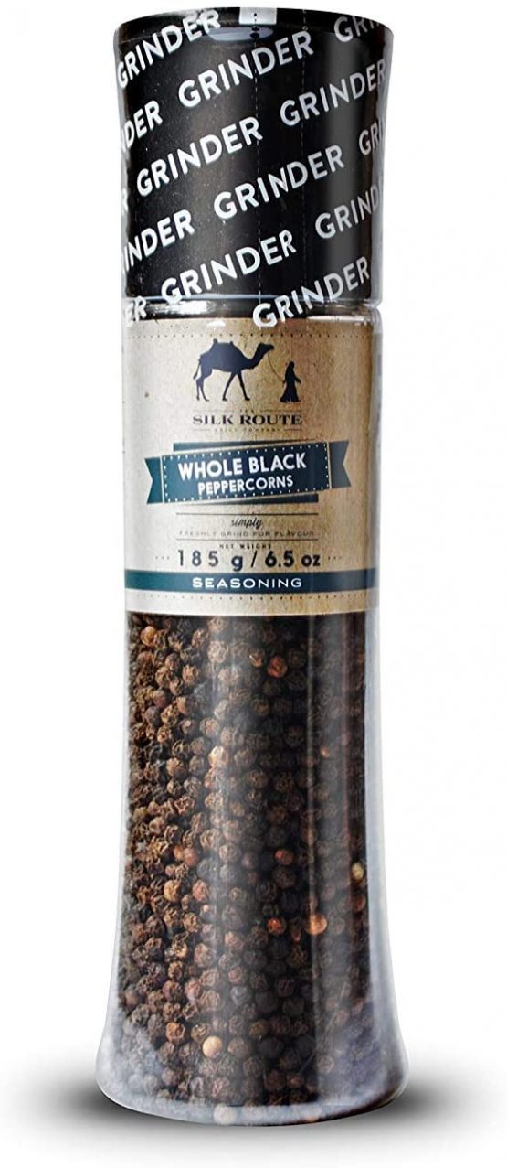 Silk Route Spice Company Giant Whole Black Pepper Grinder 185g - 6.04ozz