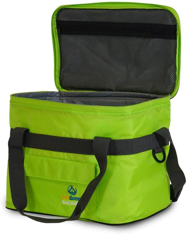 Cool bag Cool Butler 15, green, outside pocket by outdoorer, 15 l - Image 3