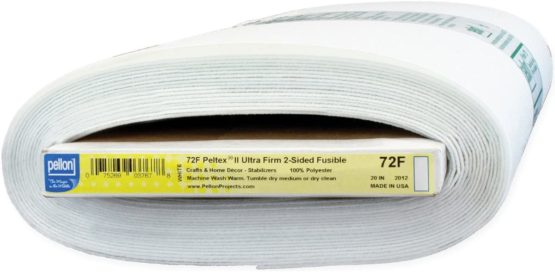 Pellon Peltex II 2-Sided Fusible Interfacing, 20 x 10yd, White, Mesh, 10 yd