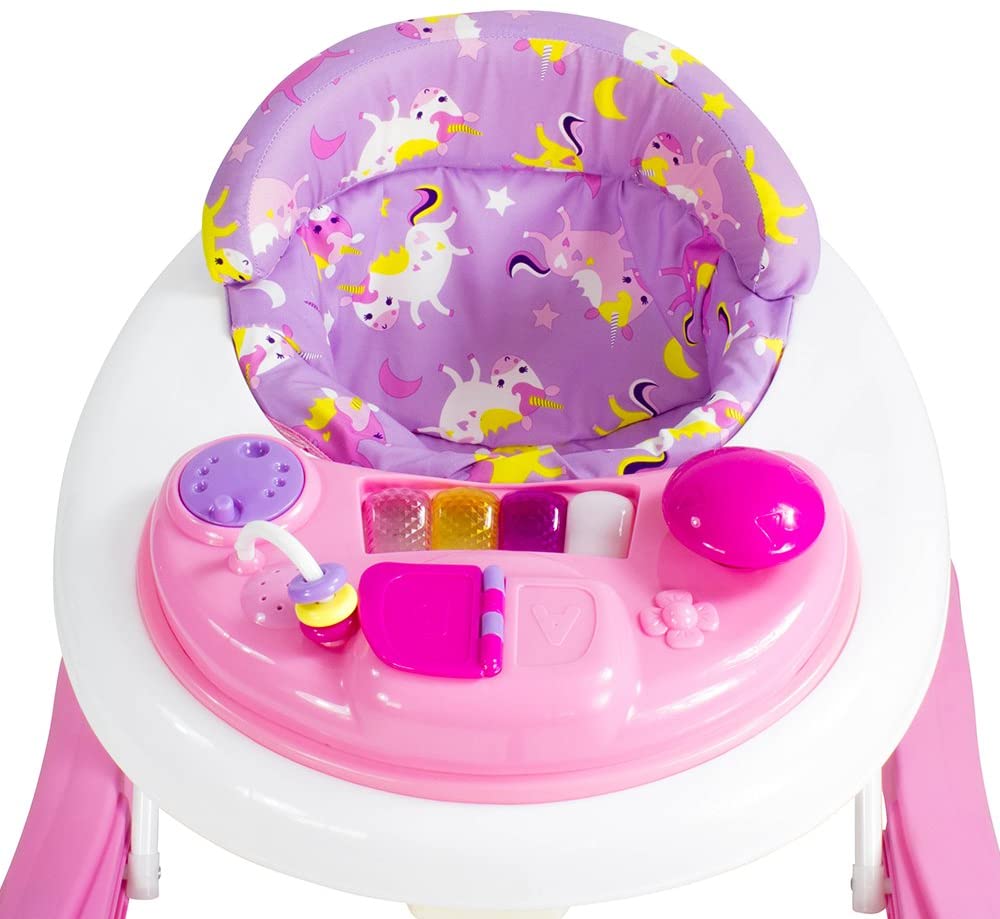 Red Kite Baby Go Round Jive Electronic Walker with Interactive Musical Play Tray - Rose & Ivy, Pink - Image 4