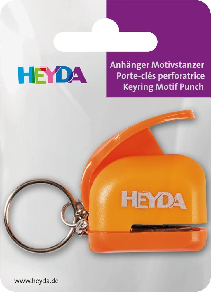 Heyda 203687683 Mini Hole Punch with Flower Design Approximately 1 cm, Black