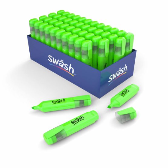 Swash Premium Highlighter Pens 48 Pieces, Green - Image 2