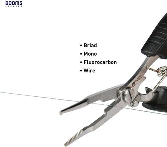 Booms Fishing H01 Fishing Scissors Pliers Stainless Steel Multi Tools,for Hook Remover Line Cutting and Split Rings - Image 3