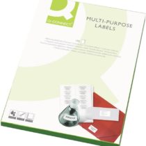 Q Connect 105x42mm Butt Cut 14 Per A4 Sheet Multi-purpose Label - White (Pack of 100)