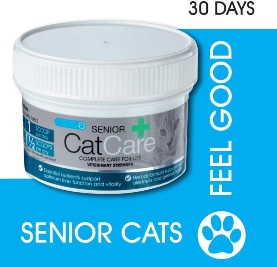 Natural VetCare Senior CatCare Veterinary Strength Joint, Kidney and Senior Supplement for Older Cats