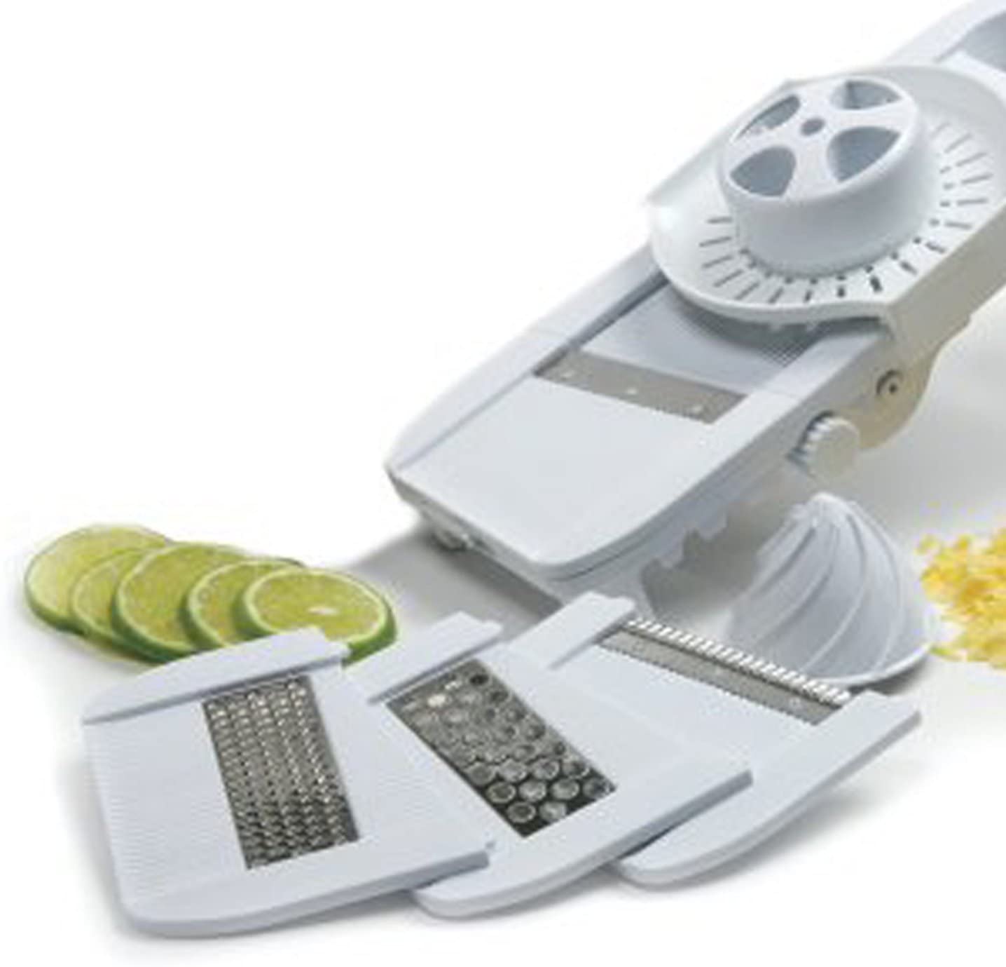 Norpro Mandoline Slicer/Grater with Guard, White - Image 3