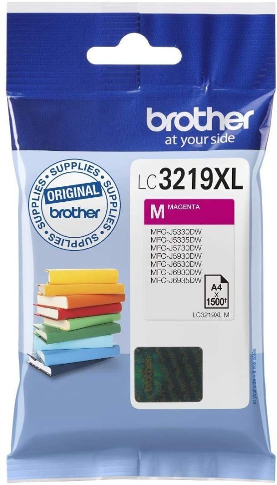 Brother LC-3219XLM Inkjet Cartridge, Magenta, Single Pack, Super High Yield, Includes 1 x Inkjet Cartridge, Brother Genuine Supplies