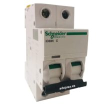 Schneider Electric A9F74206 IC60N Circuit breaker, Acti9, 2P, 6A, Curvature C, 50/60 Hz, White