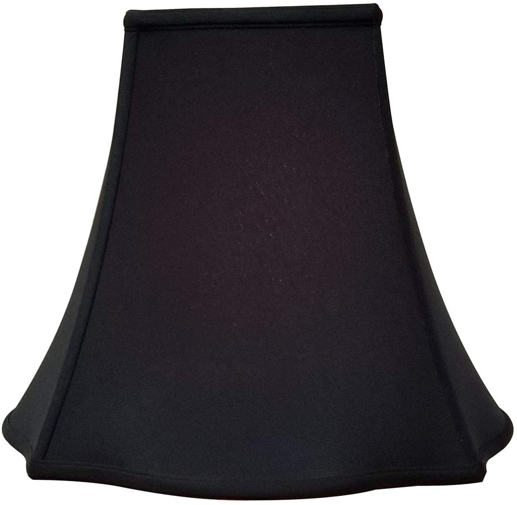 Royal Designs Fancy Square Bell Lamp Shade, Black, 4 x 10 x 8.5 - Image 3