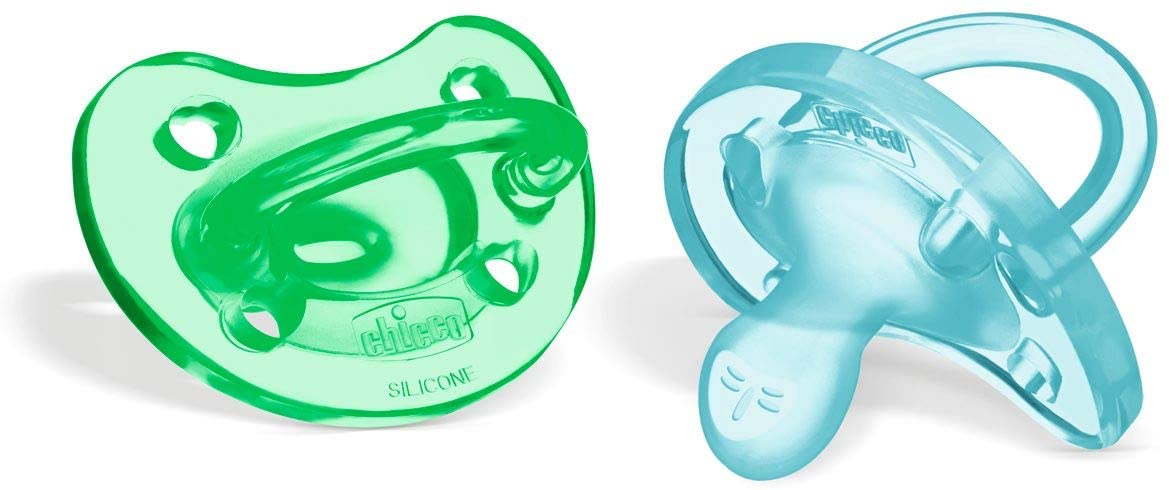 16-36 months blue Chicco Soft ergonomic pacifier in silicone x 2 green 