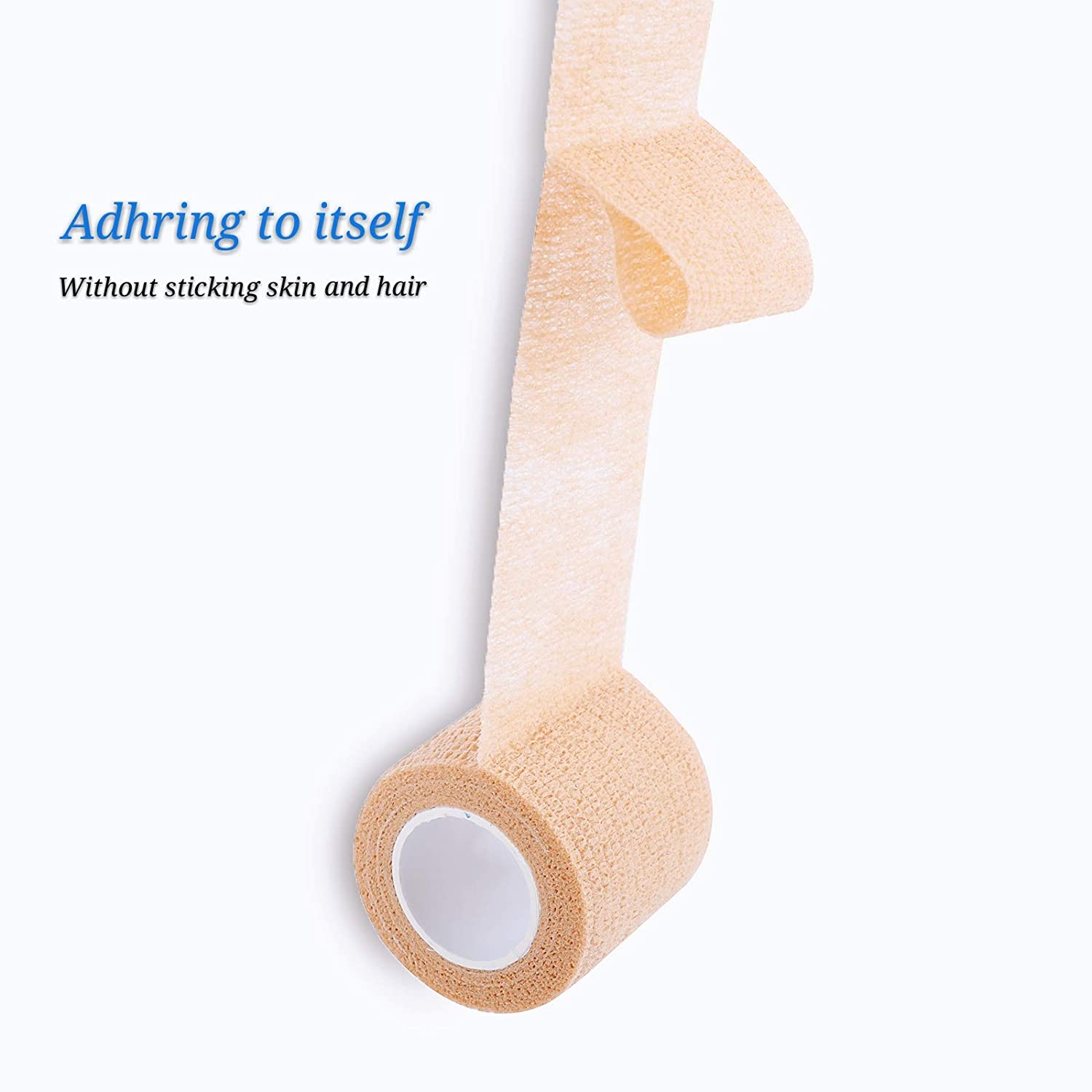 Cohesive Bandages 5cm x 4.5m, Self Adhesive Bandage Tape Vet Wrap for First Aid Sports Protection and Wrist - Image 4