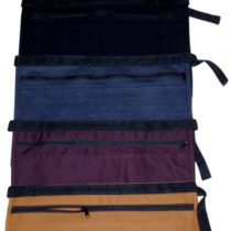 Coloured Denim 4 Pocket Market Trader Money Belt - Black