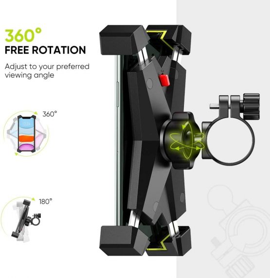 UGREEN Bike Phone Holder Handlebar Bicycle Mobile Mount ...