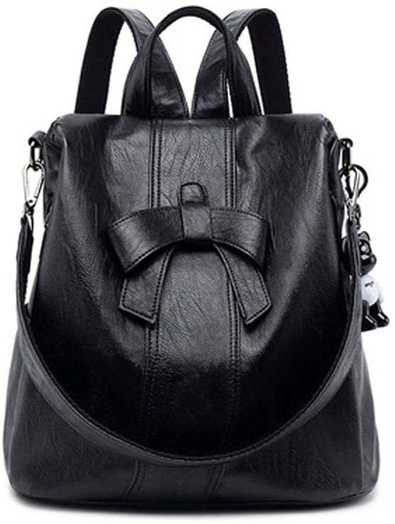 DEERWORD Women's Backpack Handbags Ladies Rucksack Shoulder Bags PU Leather Mini Anti-theft Dayback