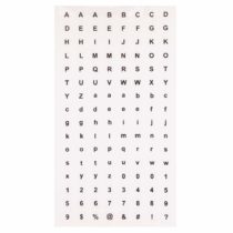 Baker Ross AW342 Transparent Letter & Number Stickers (Pack of 1000)