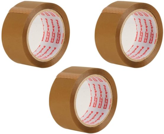 Packatape 3 Rolls 48MM x 66M Brown Packaging Tape for Parcels and Boxes. This 3 roll pack of Heavy Duty Brown Packing Tape Provides a Strong, Secure and Sticky Seal for your Boxes