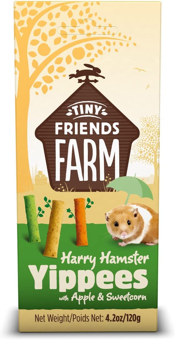 Supreme Tiny Friends Farm Harry Hamster Yippees with Apple and Sweetcorn 120g (pack of 8), 120 g (Pack of 8) - Image 3