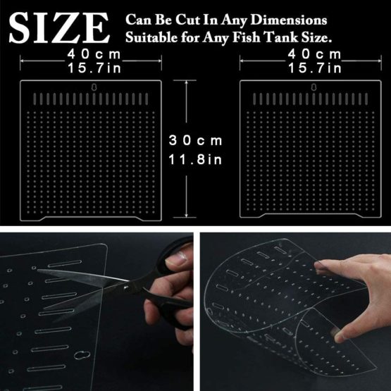 BEGONDIS Aquarium Fish Tank Divider Isolation Board for Mixed Breeding Made by PET/PETP (15.7 * 11.8") - Image 2