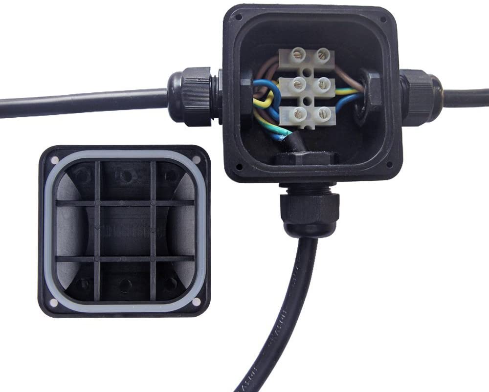 ATPWONZ Junction Box IP68 Waterproof 3 Way Cable Connectors Outdoor