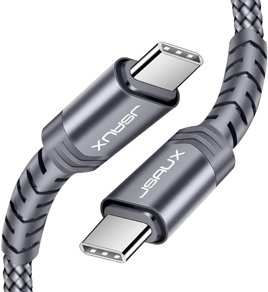 USB C to USB C Cable 60W, JSAUX [2 Pack 2M] PD USB Type C Charger Fast