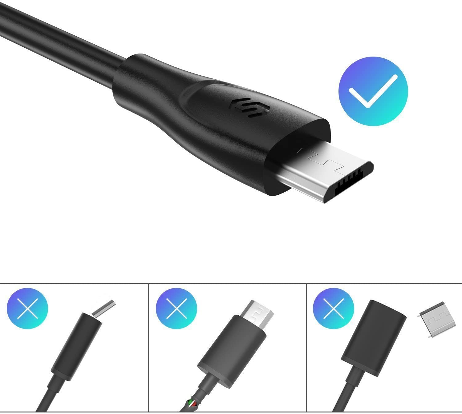 Syncwire Micro USB Cable Android Charger Cable 3M/9.8ft – 2.4A High ...
