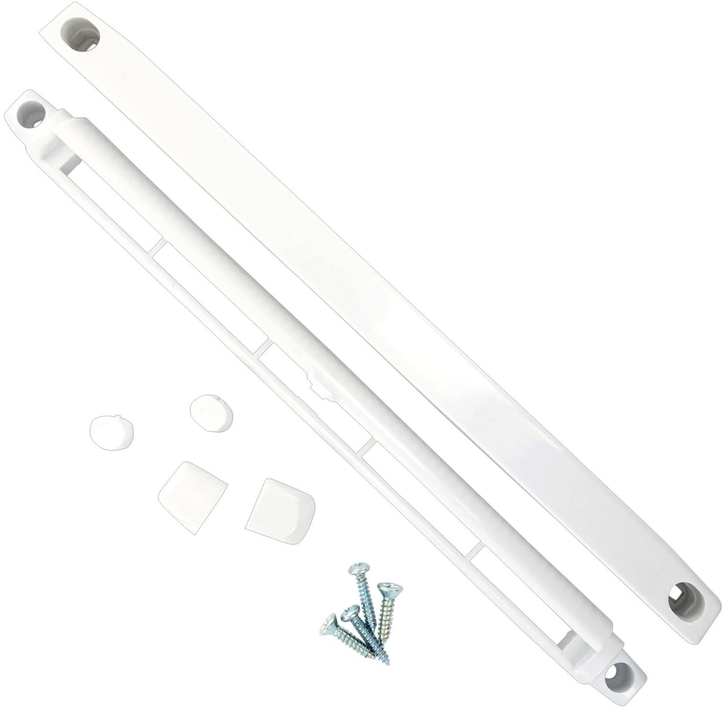 Merriway BH03173 Windows and Door Fully Adjustable Trickle Vent, 260mm (10.4 inch) - White