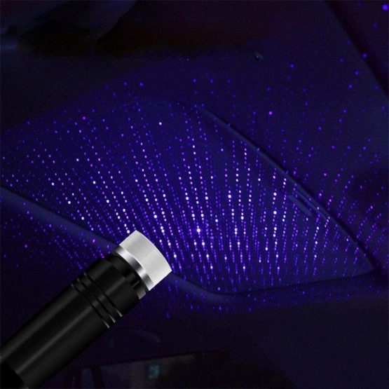 USB Star Lights, Car Atmosphere Lamp Roof Light Ceiling Projector for Kids for Bedroom, Car, Party, Camping, Walls（Blue）