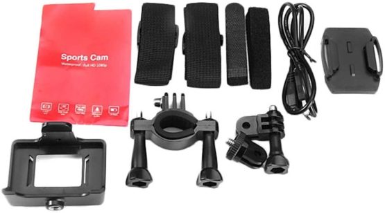 VEMONT Full HD 2.0 Inch Action Camera 1080P 12MP Sports Camera Action Cam Underwater 30m/98ft Waterproof Camera and Mounting Accessories Kit for Diving/Bicycle/Climbing/Swimming etc - Image 4