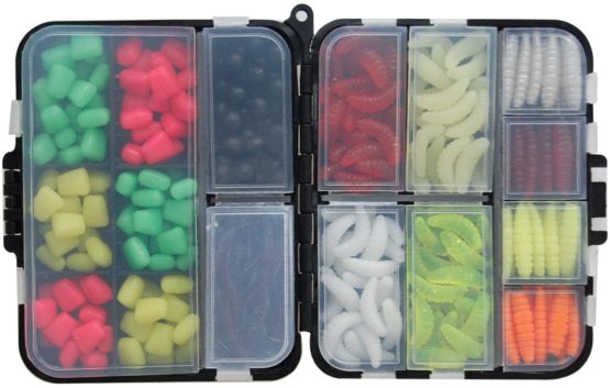 JSHANMEI 220PCS/Box Carp Fishing Tackle Box Artificial Plastic Fake Baits Sweetcorn/Beads/Worm Lures Imitation Baits Carp Fishing Gear Kit - Image 4