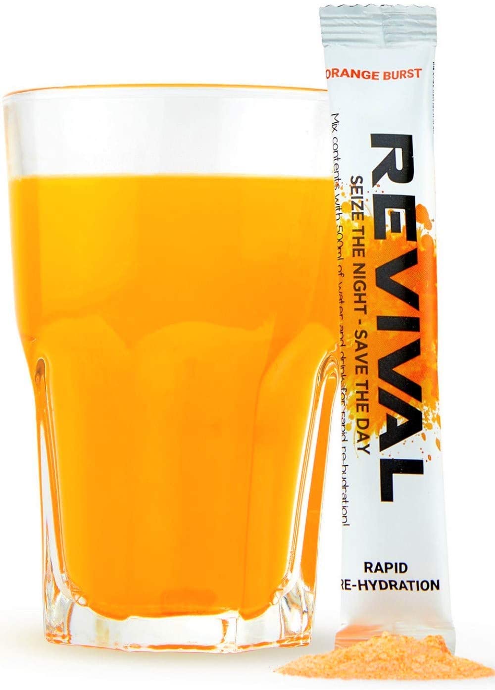Revival Rapid Rehydration, Electrolytes Powder, High Strength Vitamin C, B1, B3, B5, B12 Supplement Sachet Drink