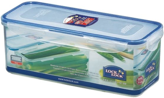 Lock and Lock Stackable Airtight Container Rectangular, 2 L
